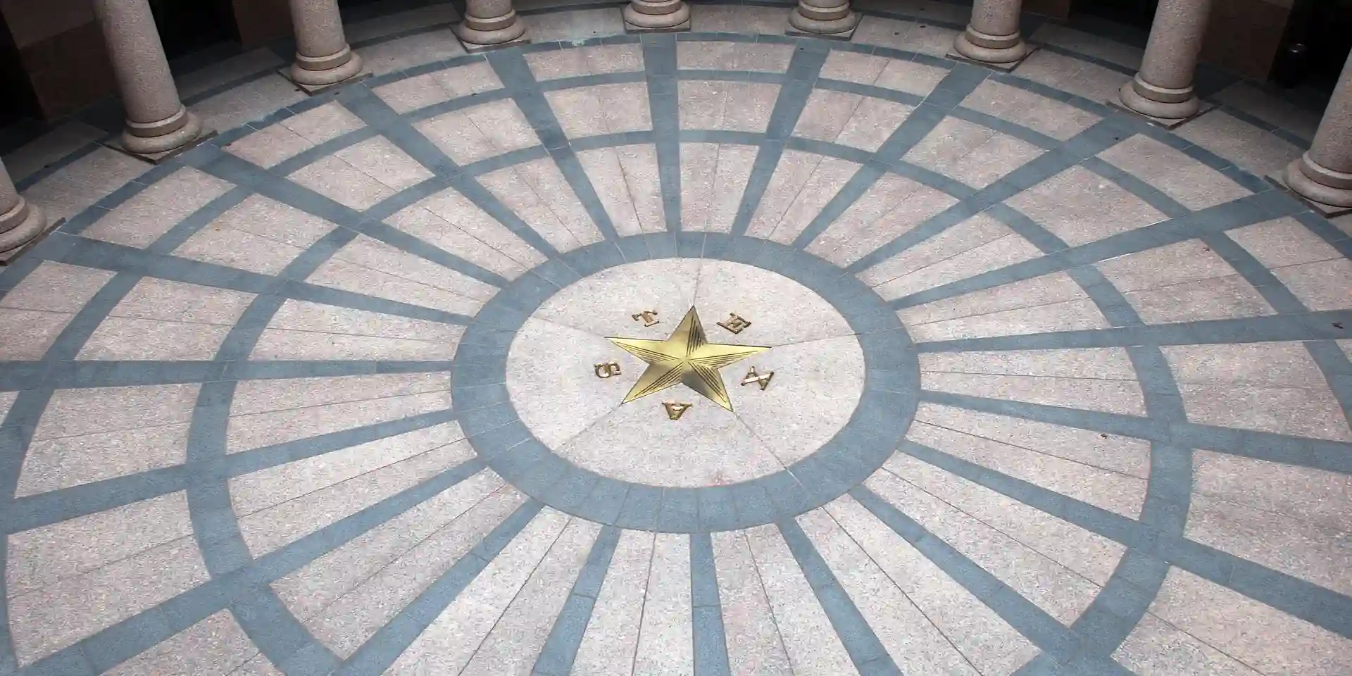 Rotunda floor at the Texas State Capitol building in Austin, Texas.
